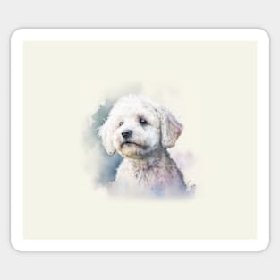 Bichon Frise Watercolour Style Painting Sticker